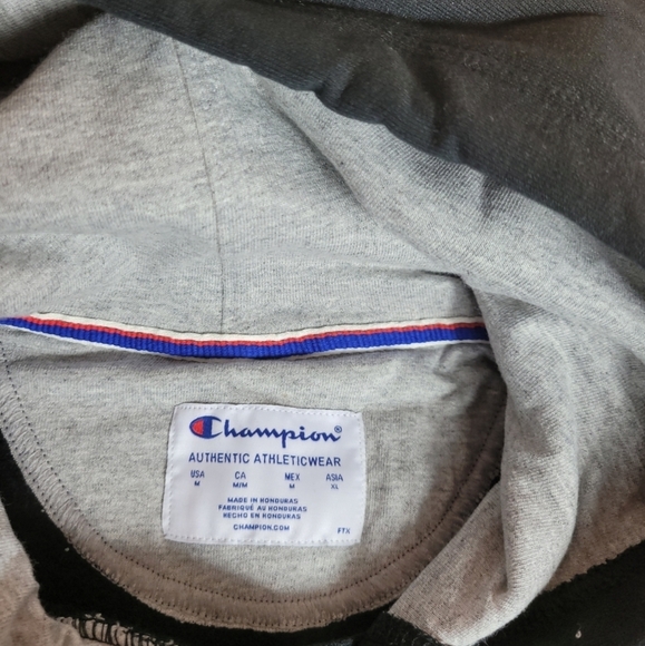 Champion Authentic fleece Athleticwear Hoodie Size medium color Black BNWT - Picture 4 of 4